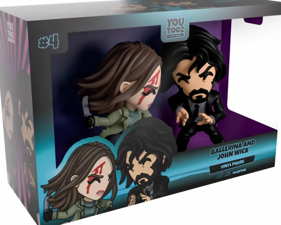 Designer Vinyl>John Wick From the World of : Ballerina (2025) - The Ballerina and 4.5" Vinyl Figure 2-Pack