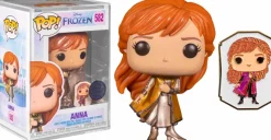 Standard Pop!>Frozen - Anna Gold Ultimate Princess Pop! Vinyl Figure with Enamel Pin in Acrylic Pop! Protector (Funko / Popcultcha Exclusive)