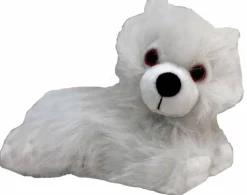 Designer Plush>Game of Thrones - Prone Ghost Direwolf Cub Plush