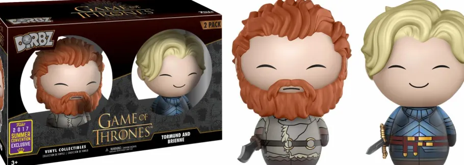 Funko Convention Exclusives>Game of Thrones - Tormund & Brienne Dorbz Vinyl Figure 2-Pack (2017 Summer Convention Exclusive)