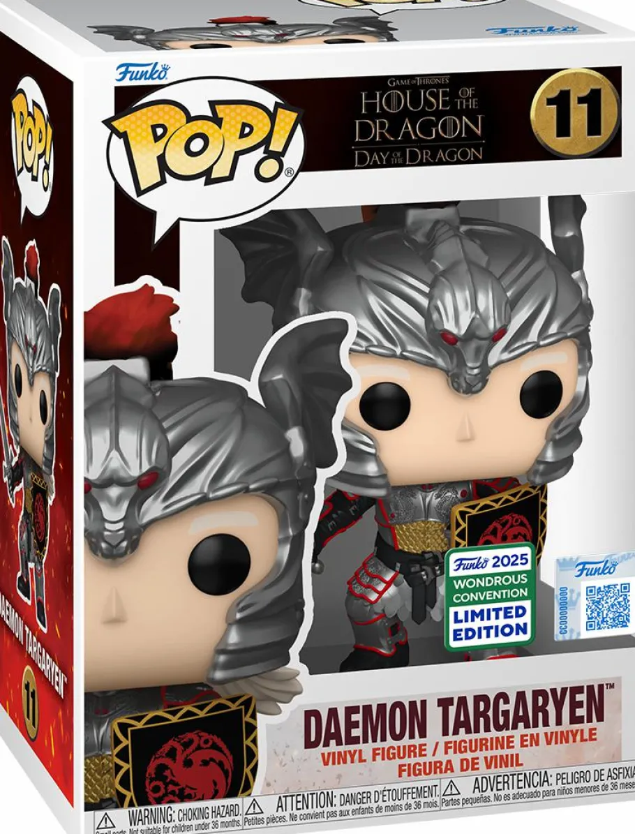 Funko Convention Exclusives>House of the Dragon Game of Thrones: - Daemon Targaryen (Day of the Dragon) Pop! Vinyl Figure (2025 Wondrous Convention Exclusive) (Popcultcha Exclusive)