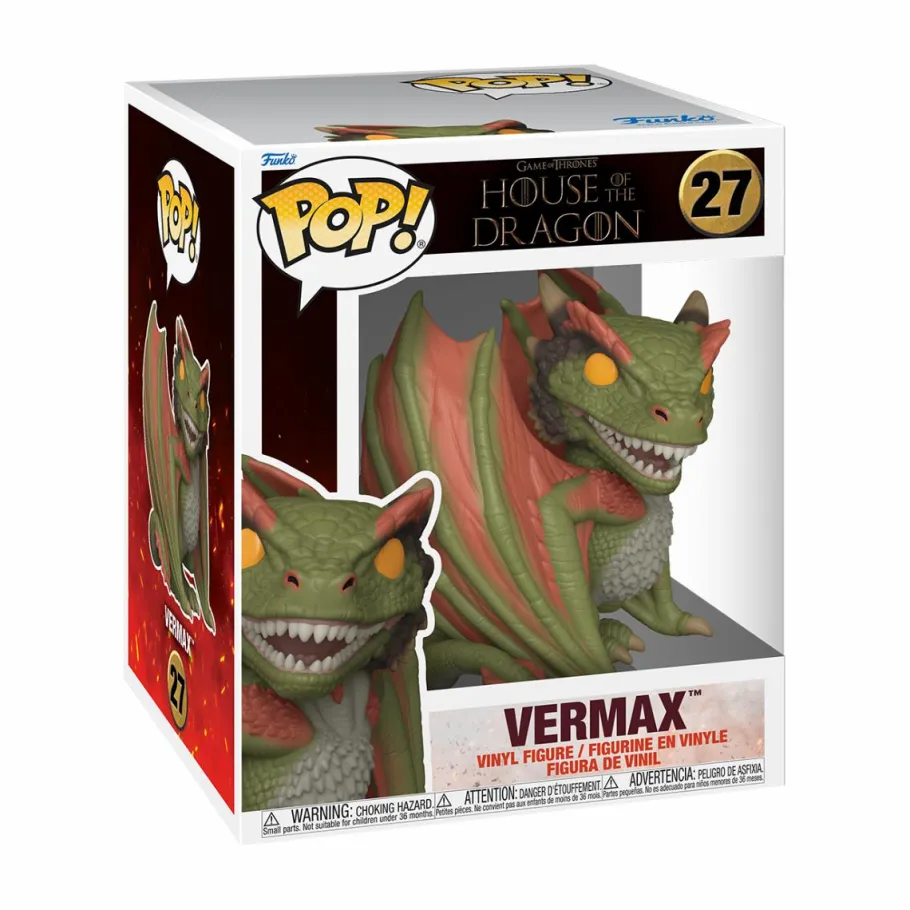 Super-Sized Pop!>Game of Thrones : House of the Dragon - Vermax 6" Super Sized Pop! Vinyl Figure