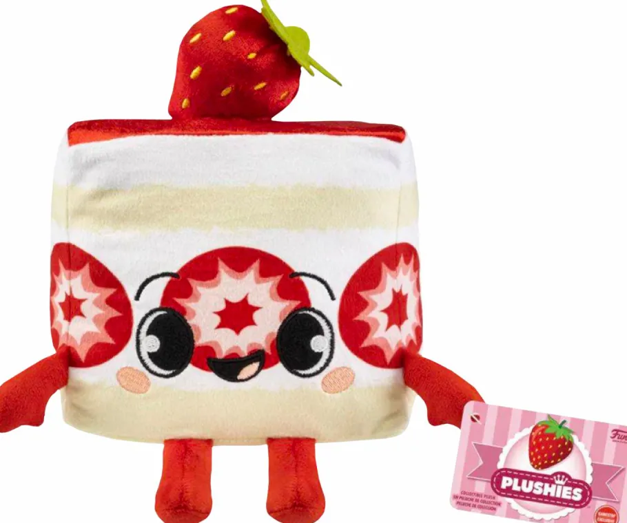 Designer Plush>Gamer Food Gamer Desserts - Strawberry Cake Plushies 6” Plush