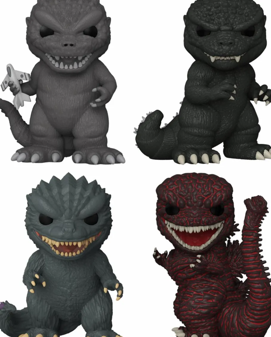Pop! Bundles>Godzilla - 70th Anniversary Pop! Vinyl Figure Bundle (Set of 4)