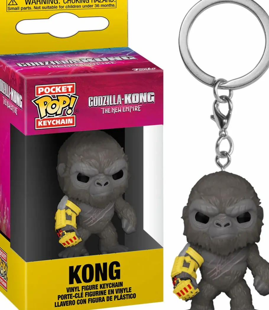Pop! Keychains>Godzilla vs Kong Godzilla vs. Kong 2: The New Empire - Kong with Mechanical Arm Pocket Pop! Keychain