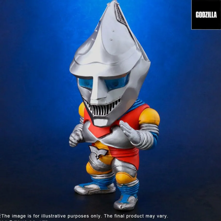 Designer Vinyl>Godzilla vs Megalon (1973) - Jet Jaguar Defo-Real 6” Vinyl Statue