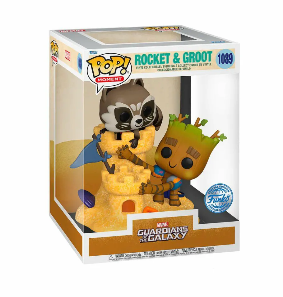 Pop! Moments>Guardians of the Galaxy - Rocket & Groot Beach Day Pop! Moments Vinyl Figure