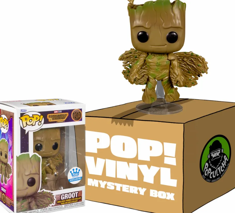 Collector & Mystery Boxes>Guardians of the Galaxy Vol. 3 - Groot with Wings Mystery Box (Includes Groot & 3 Mystery Exclusive Pop! Vinyl Figures)