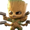Designer Vinyl>Guardians of the Galaxy Vol. 3 - Groot (Battling Version) Cosbaby (S) Hot Toys Figure