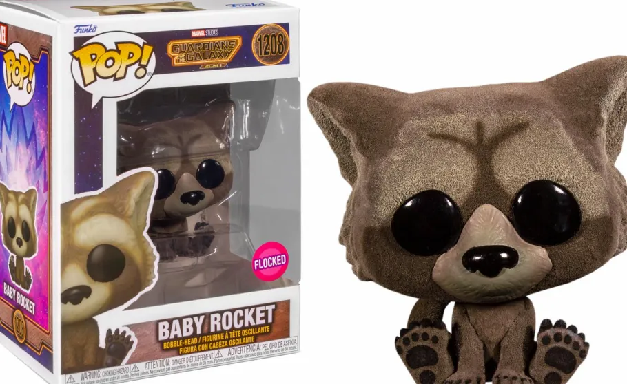 Standard Pop!>Guardians of the Galaxy Vol. 3 - Baby Rocket Flocked Pop! Vinyl Figure