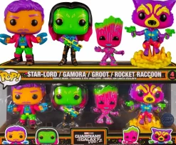 Pop! Bundles>Guardians of the Galaxy : Vol 2 - Star-Lord, Gamora, Groot & Rocket Raccoon Blacklight Pop! Vinyl Figure 4-Pack