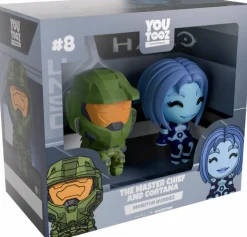 Designer Vinyl>Halo - The Master Chief and Cortana Monitor Buddiez 2.5" Vinyl Figure 2-Pack