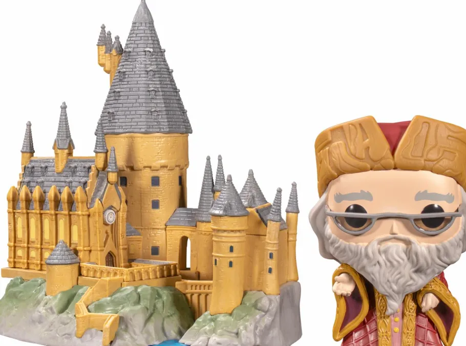 Pop! Rides & Town>Harry Potter - Albus Dumbledore with Hogwarts 20th Anniversary Pop! Town Vinyl Figure