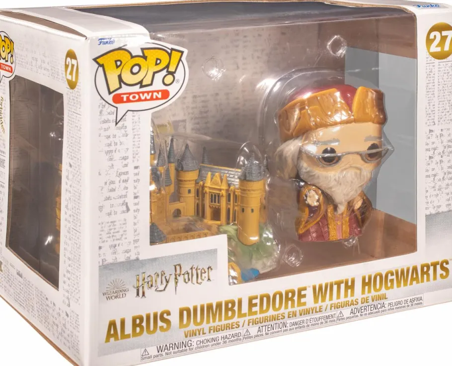 Pop! Rides & Town>Harry Potter - Albus Dumbledore with Hogwarts 20th Anniversary Pop! Town Vinyl Figure