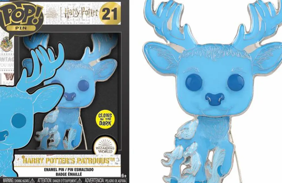 Designer Vinyl>Harry Potter - 's Stag Patronus 4" Pop! Enamel Pin