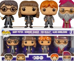 Standard Pop!>Harry Potter - Harry, Ron, Hermione & Dumbledore Pop! Vinyl Figure 4-Pack