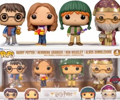 Standard Pop!>Harry Potter - Holiday Harry, Hermione, Ron & Dumbledore Metallic Pop! Vinyl Figure 4-Pack