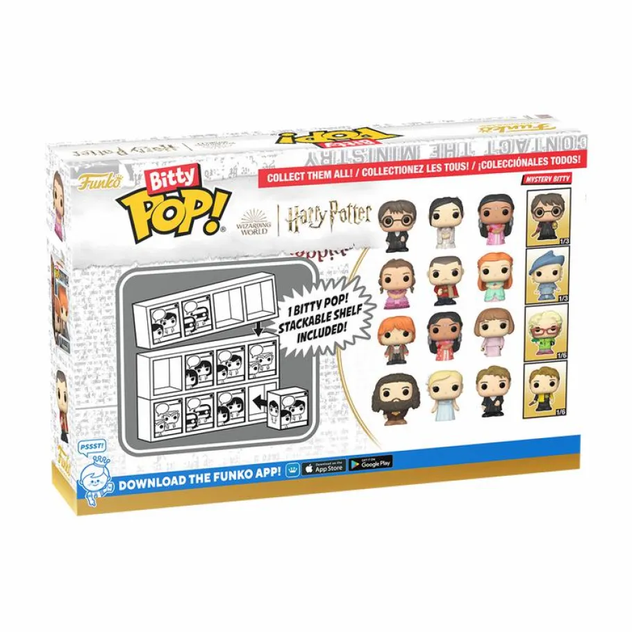 Blind Box>Harry Potter and the Goblet of Fire - Hagrid, Fleur, Cedric & Mystery Bitty Pop! Vinyl Figure 4-Pack