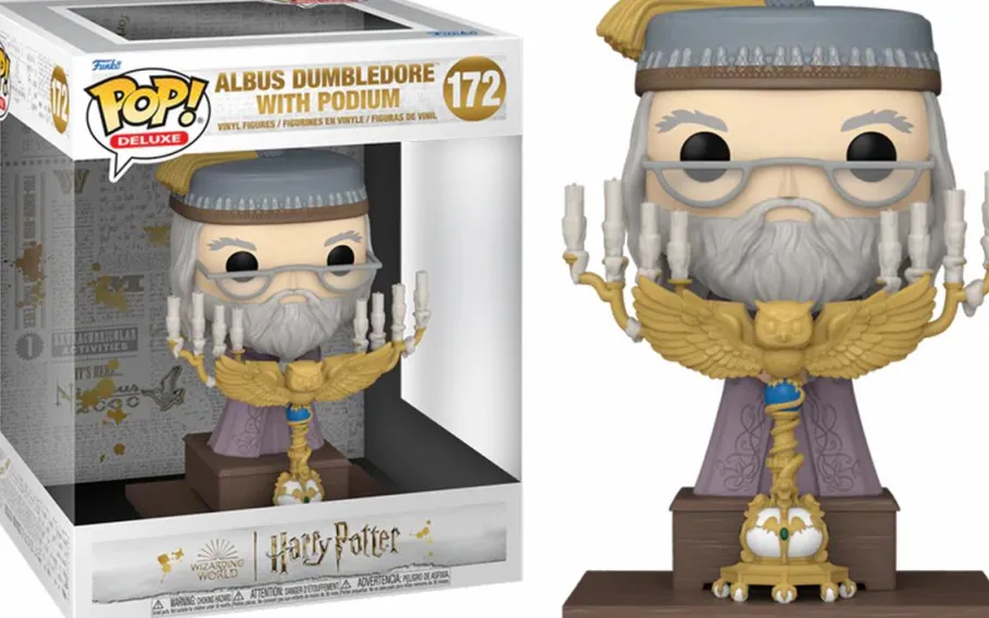 Pop! Deluxe>Harry Potter and the Prisoner of Azkaban - Albus Dumbledore with Podium Pop! Deluxe Vinyl Figure