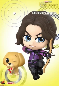 Designer Vinyl>Hawkeye (2021) - Kate Bishop & Lucky Cosbaby (S) Hot Toys Figure
