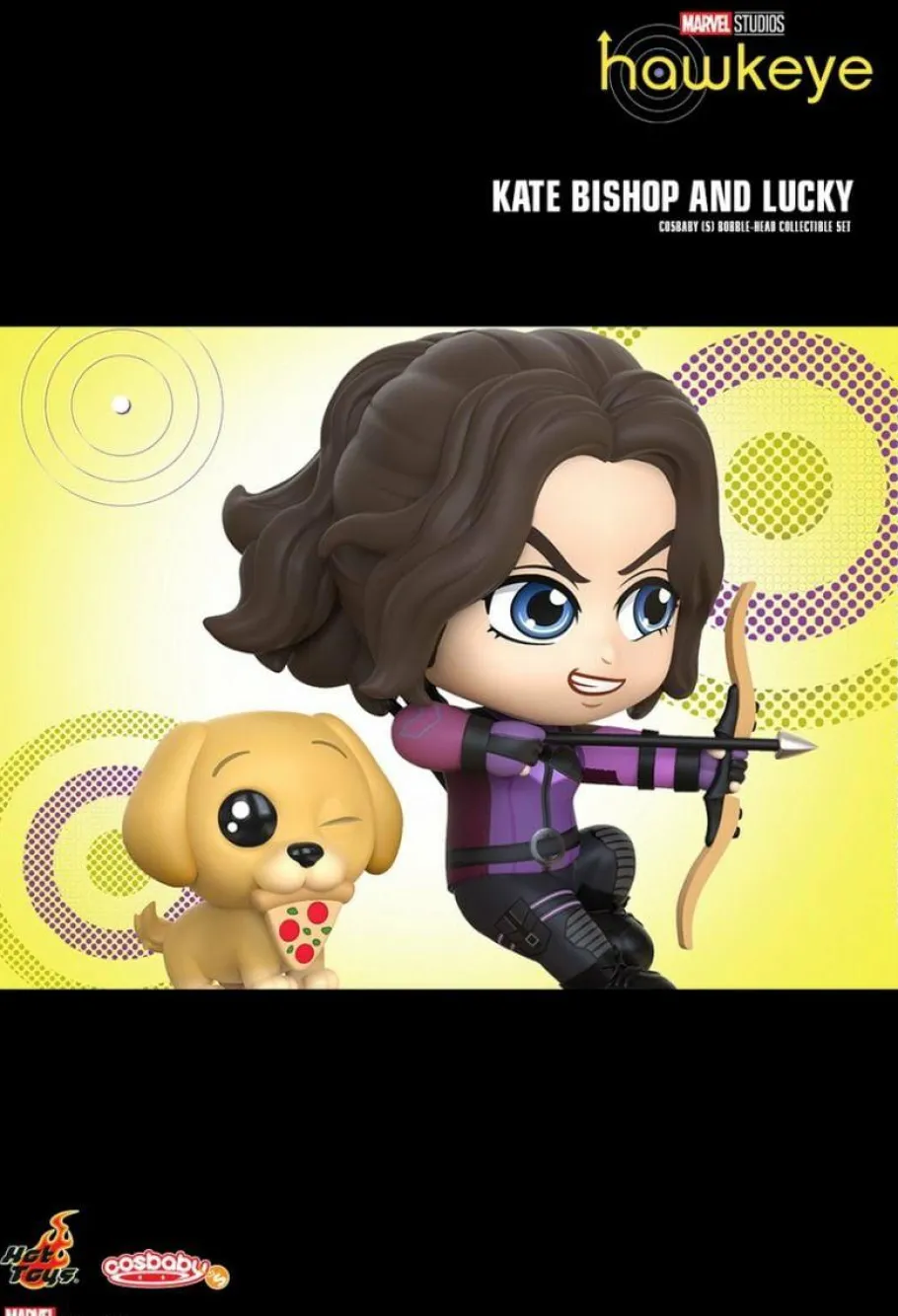 Designer Vinyl>Hawkeye (2021) - Kate Bishop & Lucky Cosbaby (S) Hot Toys Figure