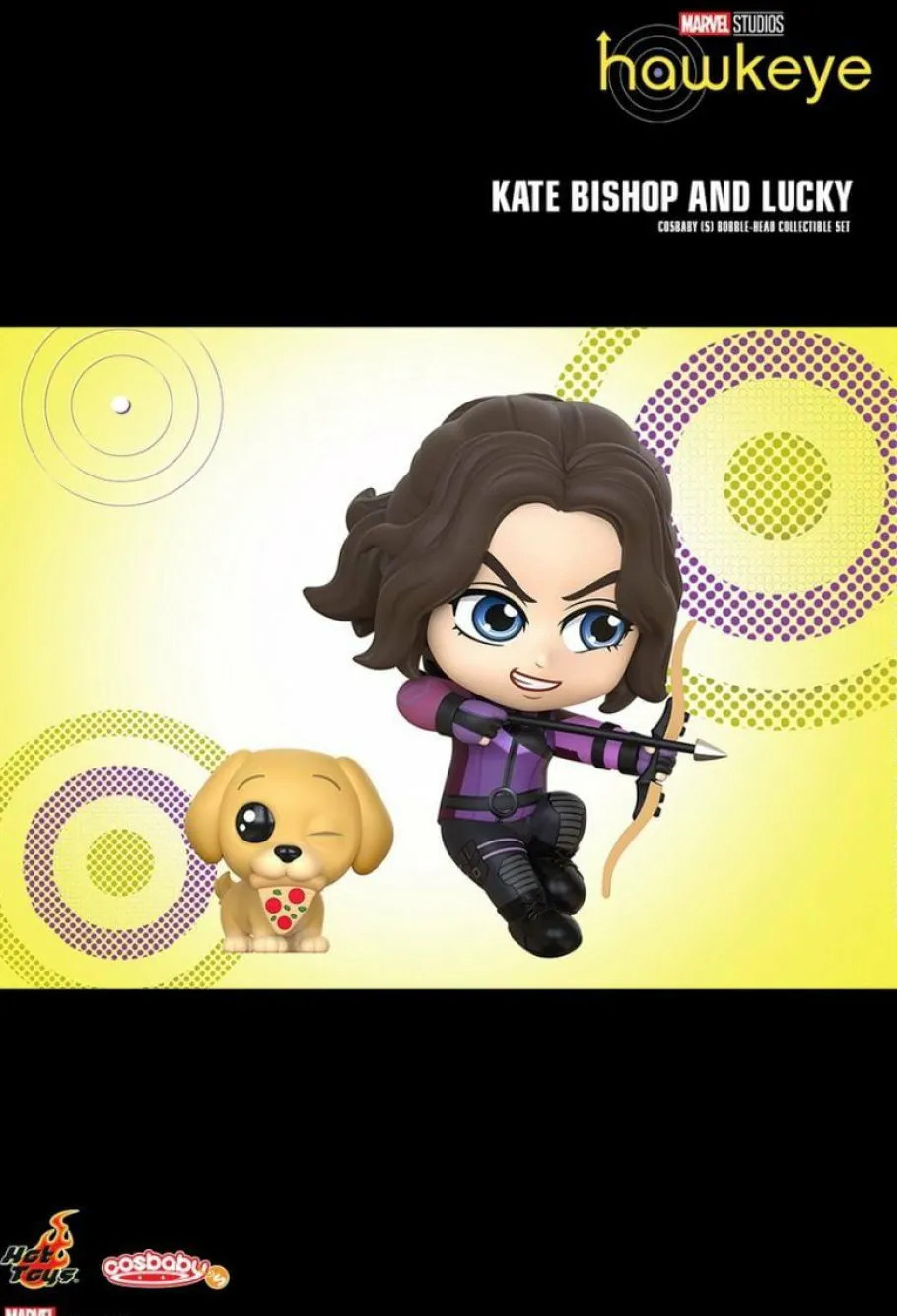 Designer Vinyl>Hawkeye (2021) - Kate Bishop & Lucky Cosbaby (S) Hot Toys Figure