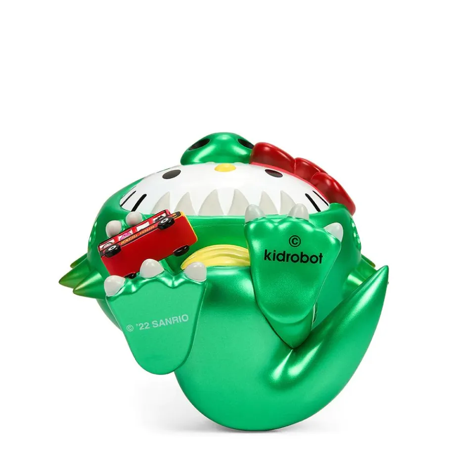 Designer Vinyl>Hello Kitty - Kaiju Cosplay Metallic Green Edition 8" Vinyl Figure