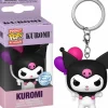 Pop! Keychains>Sanrio Hello Kitty - Kuromi with Balloons Pocket Pop! Keychain