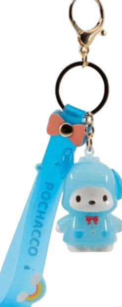 Designer Vinyl>Hello Kitty and Friends - Pochacco Raincoat Series Boxed Keychain with Hand Strap