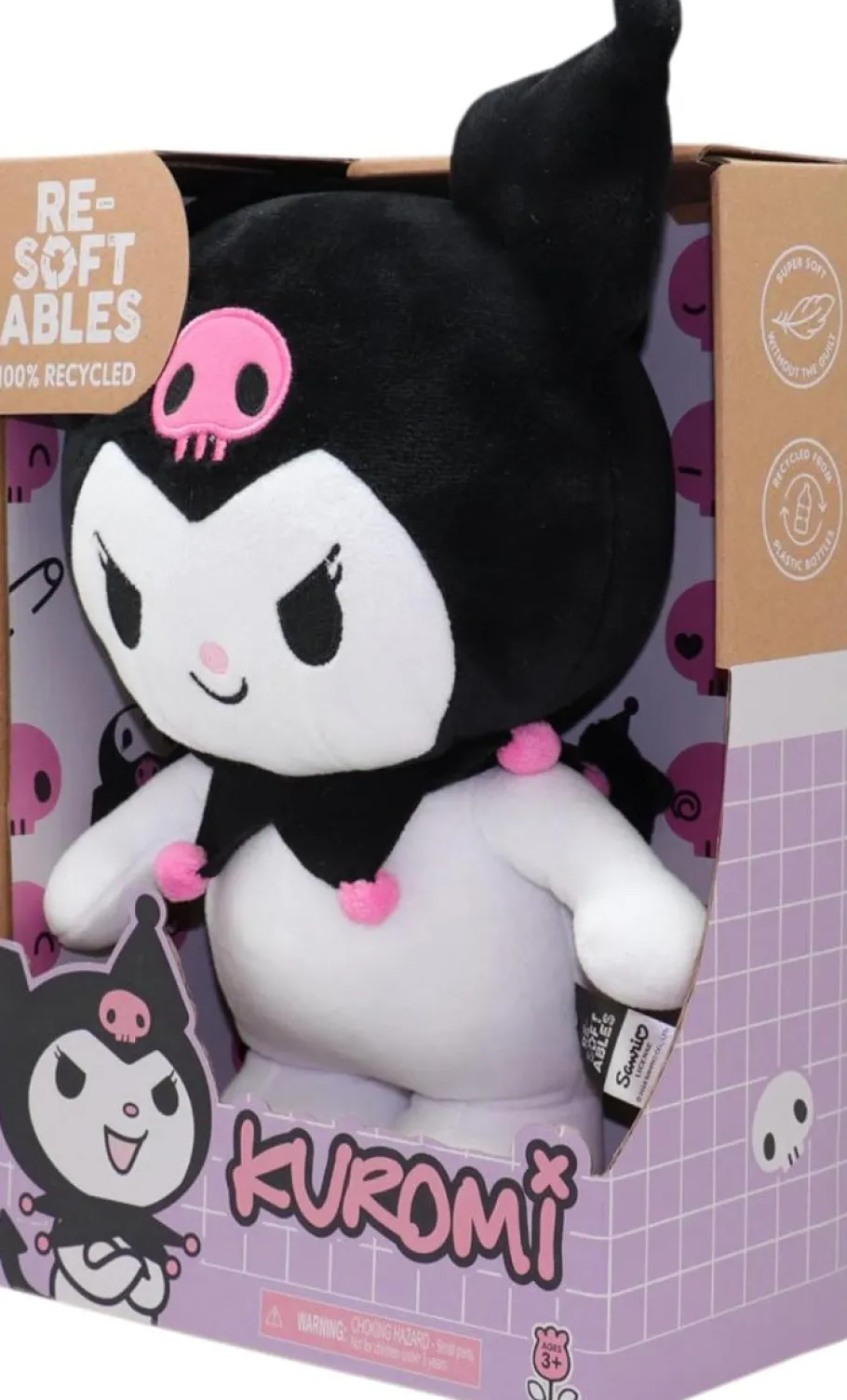 Designer Plush>Hello Kitty and Friends - Kuromi Resoftables 10" Plush