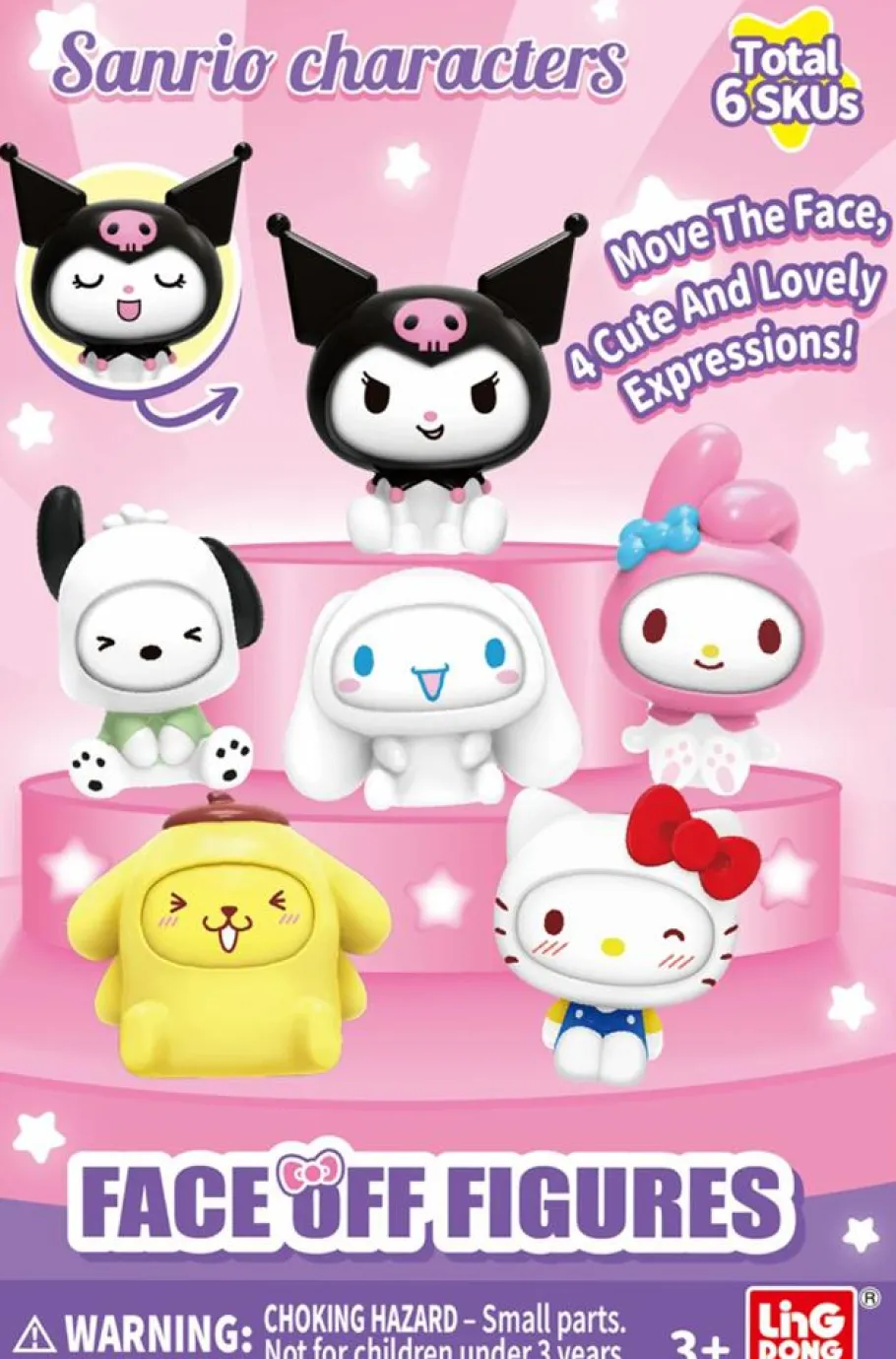 Designer Vinyl>Hello Kitty and Friends - Sanrio Characters Face Off Figures Blind Box Vinyl Figure (Display of 6)