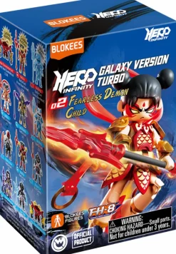 Designer Vinyl>Popcultcha Hero Infinity - Galaxy Version Turbo 02 Fearless Demon Child Blind Box Articulated Model Kit (Single Unit)
