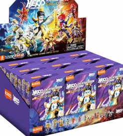 Designer Vinyl>Transformers Hero Infinity - Galaxy Version Turbo 04 Clash of Gods Blind Box Articulated Model Kit (Display of 9)