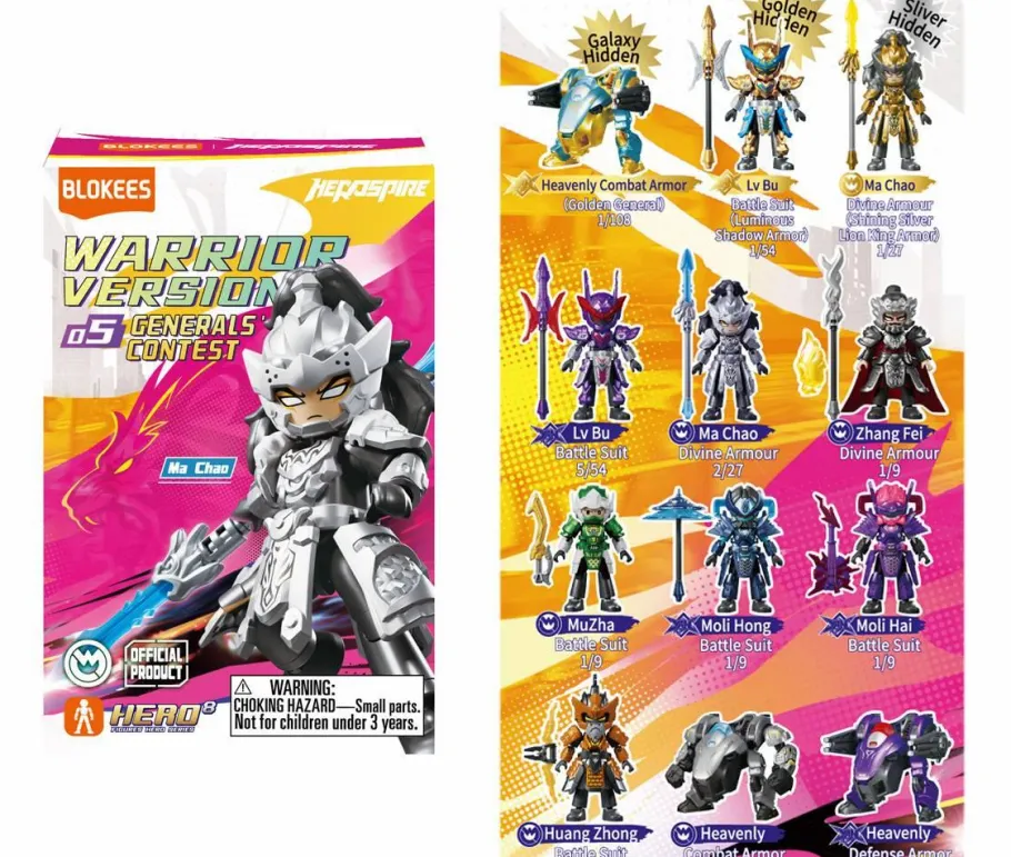 Designer Vinyl>Transformers Herospire - Warrior Version 05 Generals' Contest Blind Box Articulated Model Kit (Single Unit)