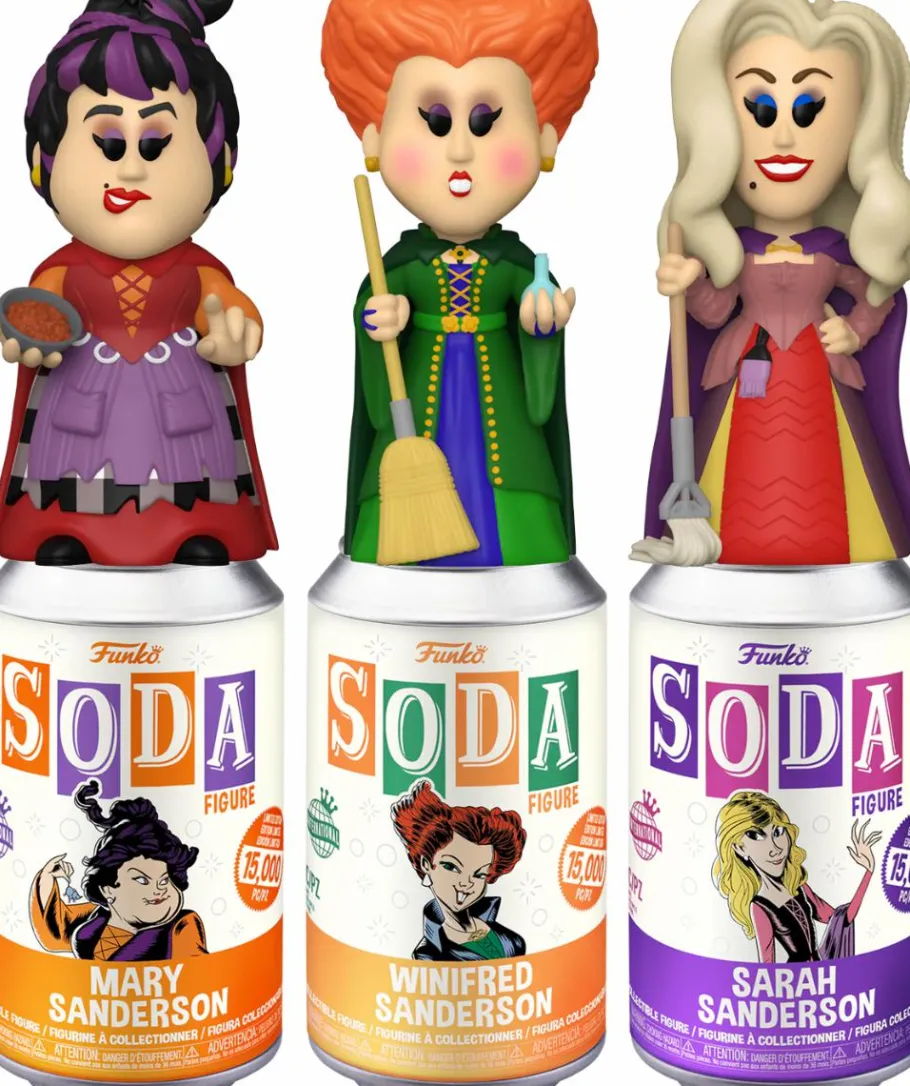 Designer Vinyl>Hocus Pocus (1993) - The Sanderson Sisters SODA Vinyl Figure in Collector Can Bundle (Set of 3) (International Edition)