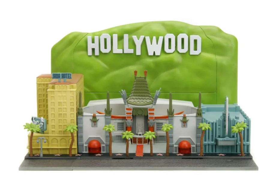 Die-Cast Figures>Jada Toys Hollywood 100 - Hollywood Sign 100th Anniversary featuring the Walk of Fame Nano Scene 1.65" Scale Die-Cast Diorama