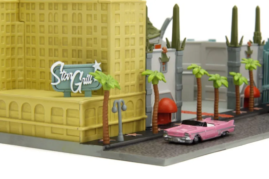Die-Cast Figures>Jada Toys Hollywood 100 - Hollywood Sign 100th Anniversary featuring the Walk of Fame Nano Scene 1.65" Scale Die-Cast Diorama