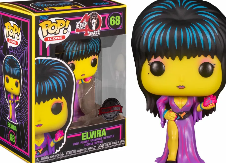 Pop! Bundles>Horror Classics - Chucky, Elvira, Pennywise & Michael Myers Blacklight Pop! Vinyl Bundle (Set of 4)
