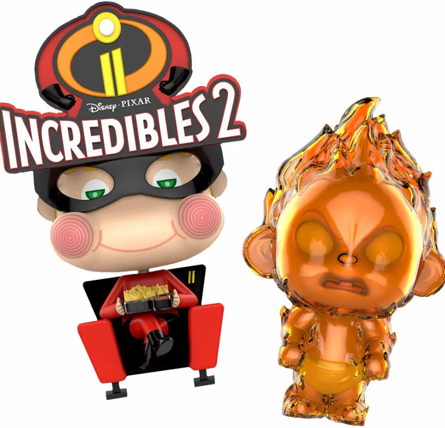 Cosbaby>The Incredibles Incredibles 2 - Movbi & Jack-Jack Cosbaby 3.5-5” Hot Toys Bobble-Head Figure 2-Pack