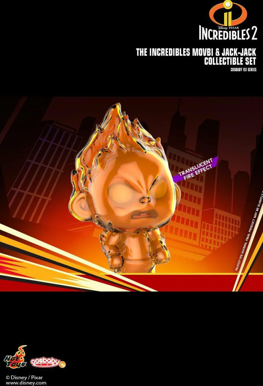 Cosbaby>The Incredibles Incredibles 2 - Movbi & Jack-Jack Cosbaby 3.5-5” Hot Toys Bobble-Head Figure 2-Pack