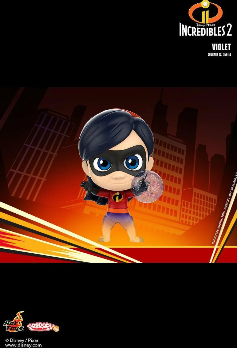 Cosbaby>The Incredibles Incredibles 2 - Violet Cosbaby 3.5” Hot Toys Bobble-Head Figure
