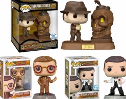 Pop! Deluxe>Indiana Jones - Professor Indy, Indy in Tuxedo & Indy with Sankara Stones Light Up Deluxe Pop! Vinyl Bundle (Set of 3)