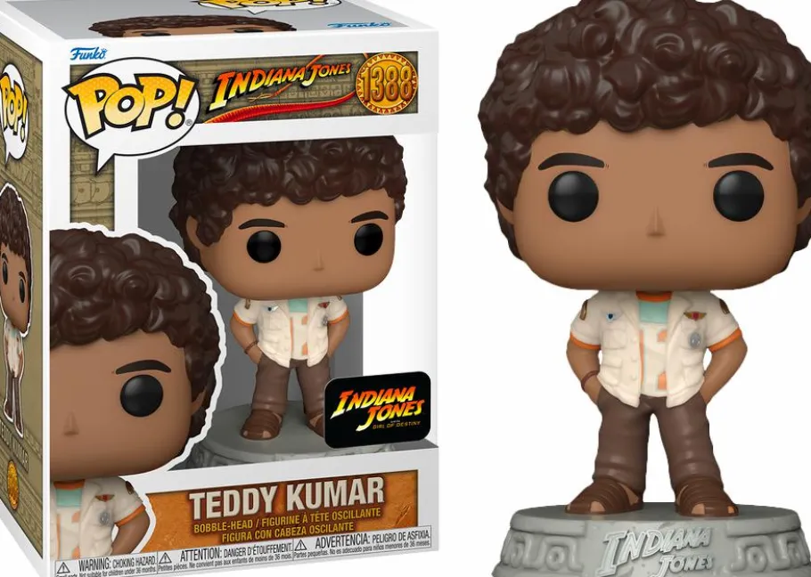 Standard Pop!>Indiana Jones and the Dial of Destiny - Teddy Kumar Pop! Vinyl Figure
