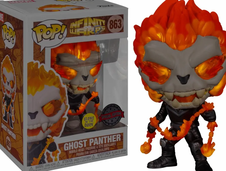 Standard Pop!>Marvel Infinity Warps - Ghost Panther Glow in the Dark Pop! Vinyl Figure