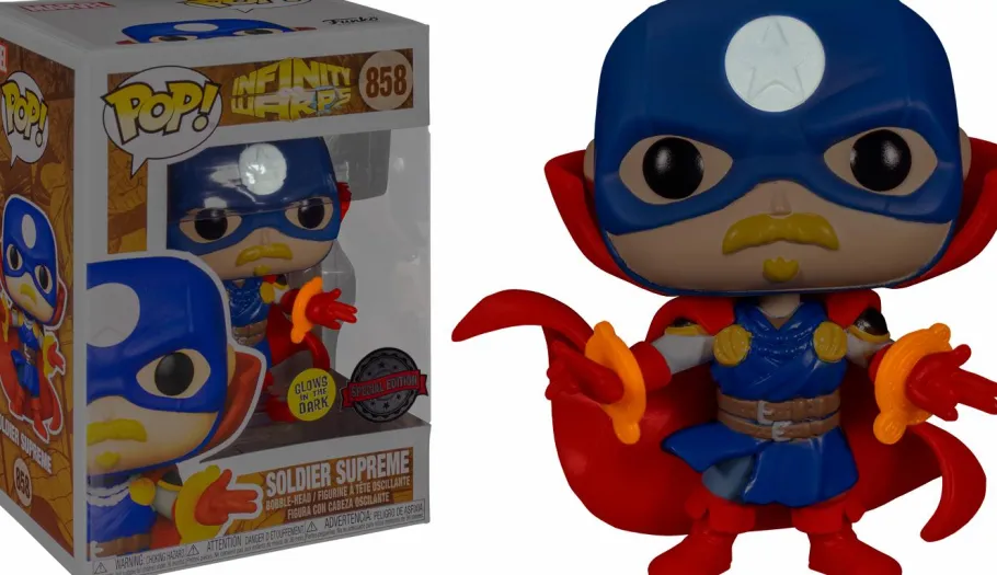 Standard Pop!>Marvel Infinity Warps - Soldier Supreme with No Shield Glow in the Dark Pop! Vinyl Figure