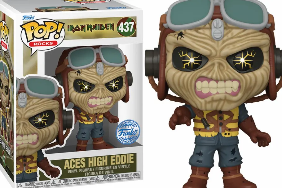 Collector & Mystery Boxes>Iron Maiden - Aces High Eddie Mystery Box (Includes Eddie & 3 Exclusive Pop! Vinyl Figures)