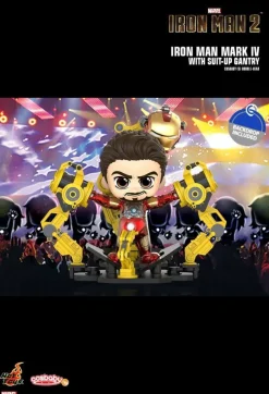 Designer Vinyl>Iron Man 2 - Mark IV With Suit-Up Gantry Cosbaby (S) Hot Toys Figure