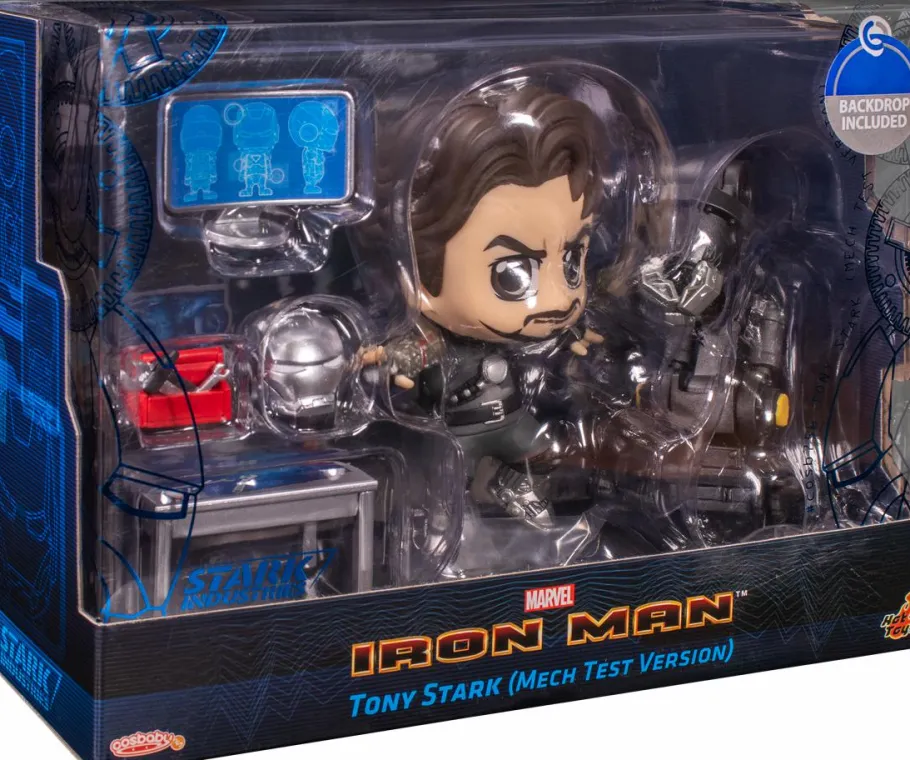 Cosbaby>Iron Man - Tony Stark Mech Test Version Cosbaby (S) Hot Toys Figure Collectible Set