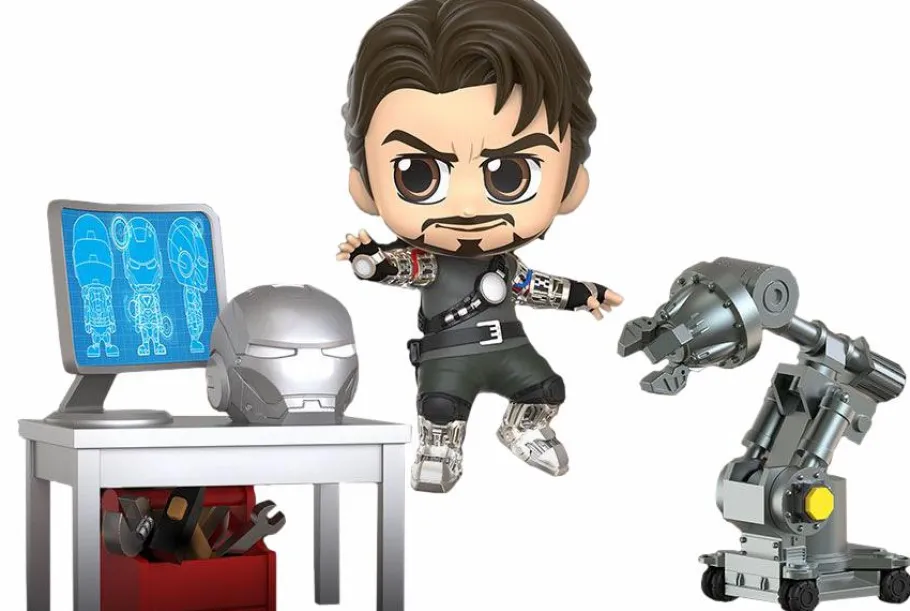 Cosbaby>Iron Man - Tony Stark Mech Test Version Cosbaby (S) Hot Toys Figure Collectible Set