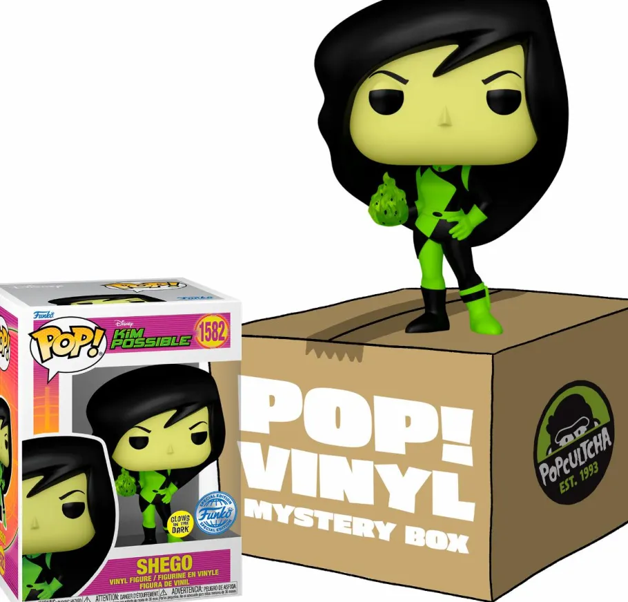 Collector & Mystery Boxes>Kim Possible - Shego Glow-in-the-Dark Mystery Box (Includes Shego & 3 Exclusive Pop! Vinyl Figures)